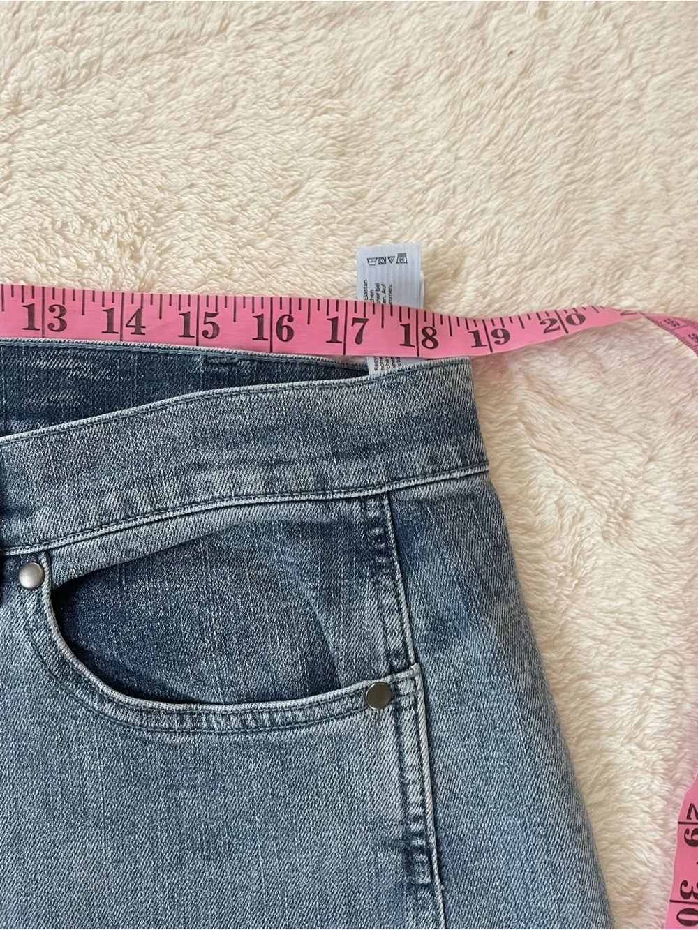 Eileen Fisher Cotton Stretch Denim Lantern Jean Classic Indigo Size XL Comfort - Picture 5 of 10